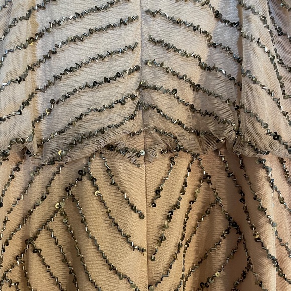 Adrianna Papell Beaded Floor Length Dress - US 4/EU36 - Picture 9 of 12